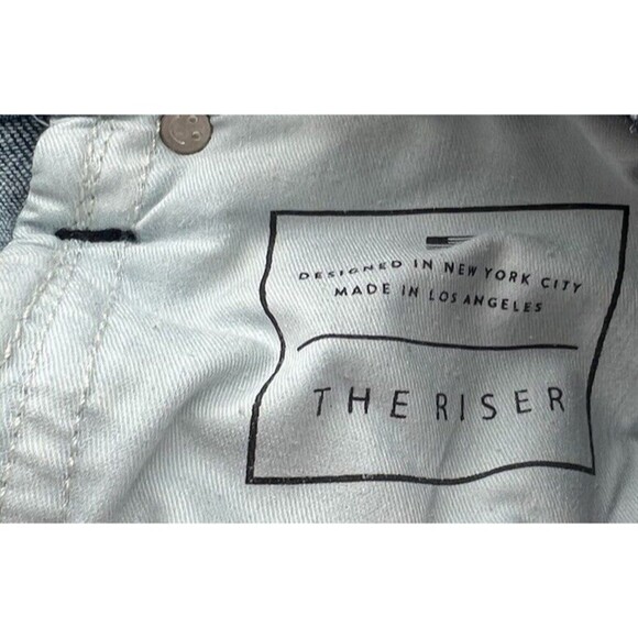 Ayr The Riser Women’s Medium Wash High Waisted Jeans Size 25 Raw Hem - Picture 9 of 9